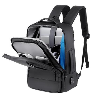 Imagem de Mochila Executiva Reforçada Impermeável Expansível com Entrada USB Notebook até 16 pol Premium