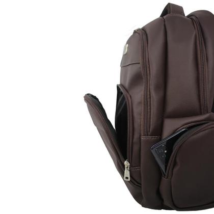 Imagem de Mochila Executiva Thigoline Magero p/ Notebook de 15.6" - M-102 - Café
