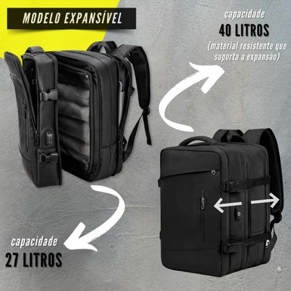 Imagem de Mochila Executiva Viagem Grande Notebook Feminina Masculina