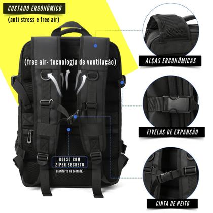 Imagem de Mochila Executiva Viagem Grande Notebook Feminina Masculina