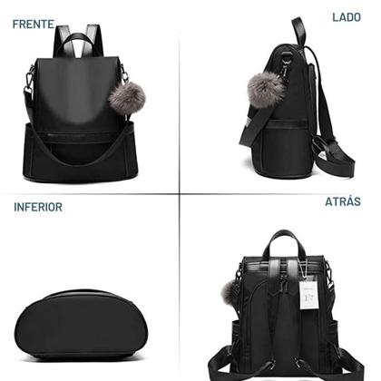 Imagem de Mochila Feminina Barata Anti Furto Impermeável Leve Fashion Impermeável Faculdade Escola Meninas Média Leve