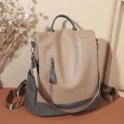 Imagem de Mochila Feminina Couro Pu Moda Passeio Executiva Bolsa Linda