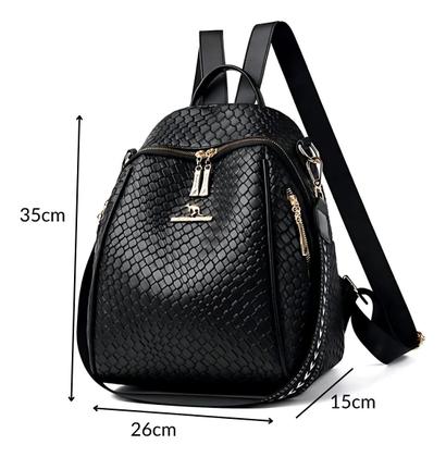 Imagem de Mochila Feminina Couro Pu Pequena Versátil Estilosa Luxuosa