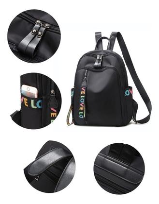 Imagem de Mochila Feminina Fashion Impermeavel Tabalho Viagem Preta 2024 Lançamento