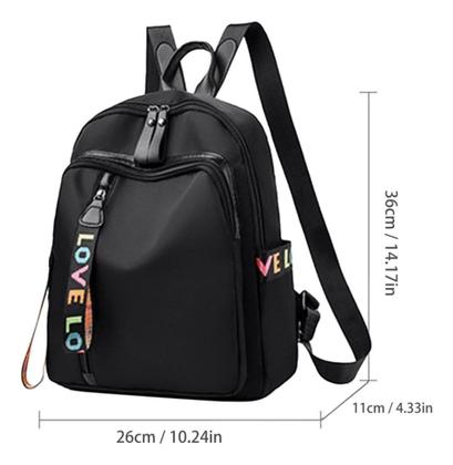 Imagem de Mochila Feminina Fashion Impermeavel Tabalho Viagem Preta 2024 Lançamento