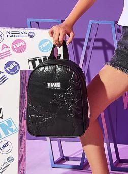 Imagem de Mochila Feminina Infantil Pampili Tweenie Comfy Preta Estrelada