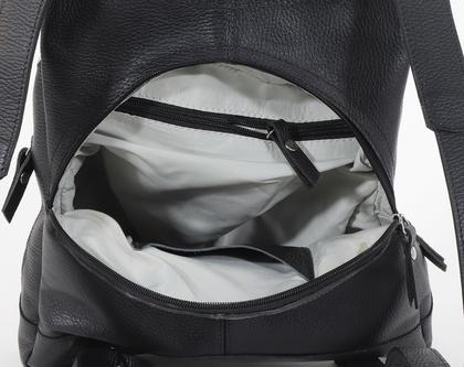 Imagem de Mochila Feminina luxo Viagem Anti Furto Notebook em Couro Legitimo