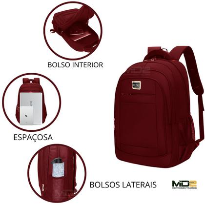 Imagem de Mochila Feminina Masculina Executiva Grande Reforçada Escola