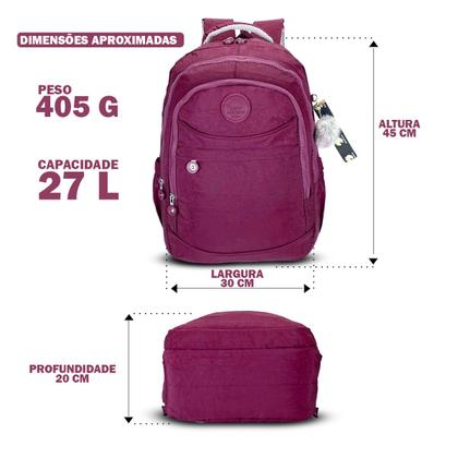 Imagem de Mochila feminina Notebook Espaçosa Resistente Envio Rápido
