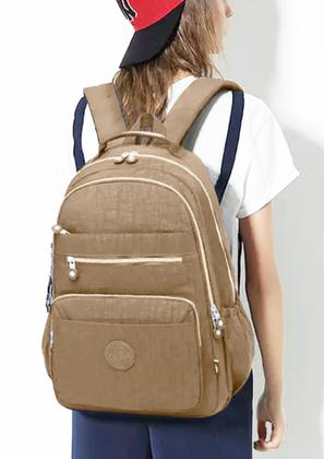 Imagem de Mochila Feminina Notebook Tactel Flexivel Resistente Impermeavel Trabalho Escola Viagem