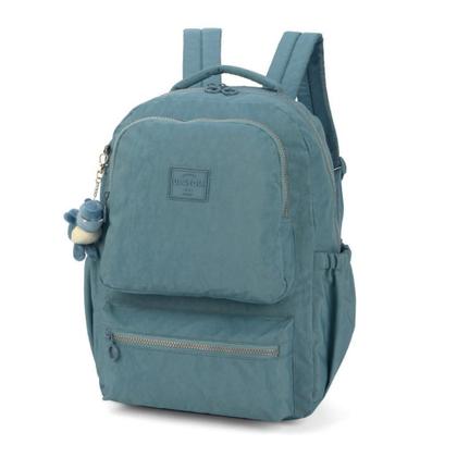 Imagem de Mochila Feminina Notebook Tecido Crinkle Chaveiro Pelúcia