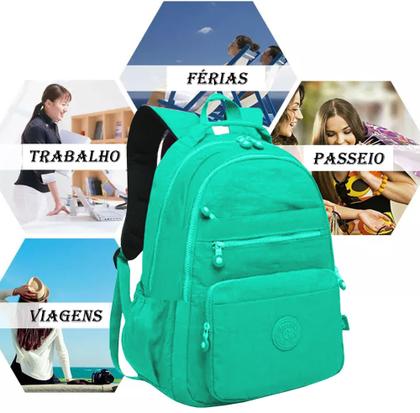 Imagem de Mochila Feminina Notebook Tecido Tactel Resistente Leve Trabalho Escola