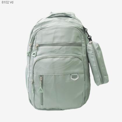 Imagem de Mochila Feminina Nylon Superleve Impermeável com Divisões e Necessaire Estojo 8102