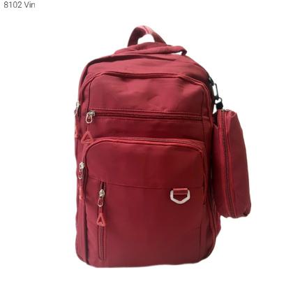 Imagem de Mochila Feminina Nylon Superleve Impermeável com Divisões e Necessaire Estojo 8102