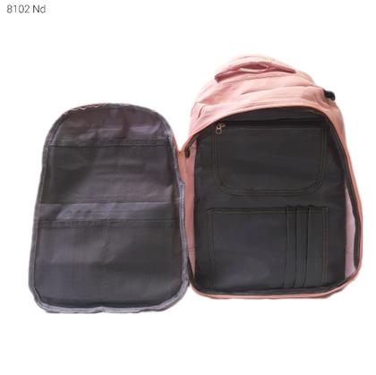 Imagem de Mochila Feminina Nylon Superleve Impermeável com Divisões e Necessaire Estojo 8102