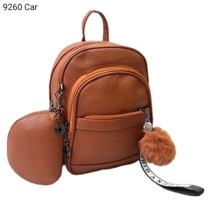 Imagem de Mochila Feminina Pequena com Necessaire e Pompom 9260