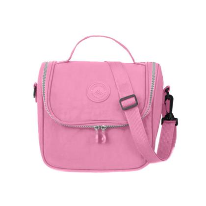 Imagem de Mochila Feminina Tactel Notebook Kit Lancheira e Estojo Escolar Resistente Estilo Kipiling