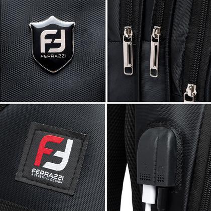 Imagem de Mochila Ferrazzi Executiva Masculina Notebook Moderna