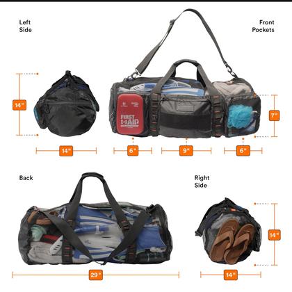 Imagem de Mochila Fitdom MD-2 Mesh 90L para mergulho ou snorkel