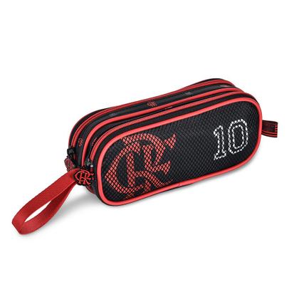 Imagem de Mochila Flamengo com Lancheira Térmica Estojo Duplo Futebol