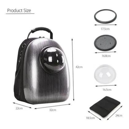 Imagem de Mochila Foguete De Transporte Para Cães E Gatos Com Visor - Tep Tep