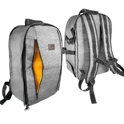 Imagem de Mochila Fotografica Com Divisórias Para Camera Lente Notebook Chic Ii Cinza Claro