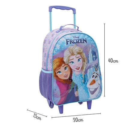 Imagem de Mochila Frozen Rodinha Infantil Escolar Elsa Anna Xeryus