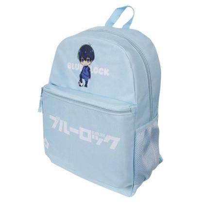 Imagem de Mochila G Juvenil Menino com Compartimento para Notebook Yoichi Isagi Blue Lock