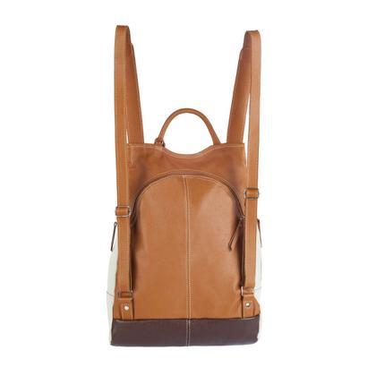 Imagem de Mochila Grande de Couro Legítimo que Cabe Notebook Malu Plus