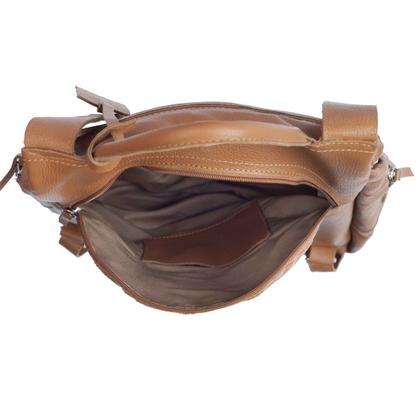 Imagem de Mochila Grande de Couro Legítimo que Cabe Notebook Malu Plus