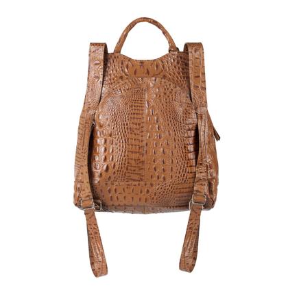 Imagem de Mochila Grande de Couro Legítimo que Cabe Notebook Malu Plus