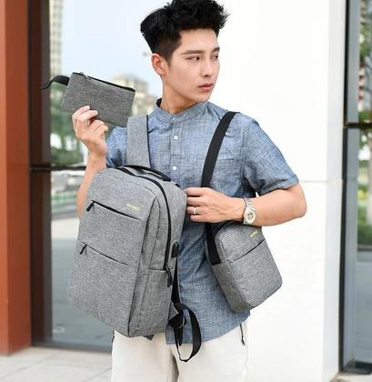 Imagem de Mochila Grande Executiva Escolar E Para Notebook 15.6 Poleg