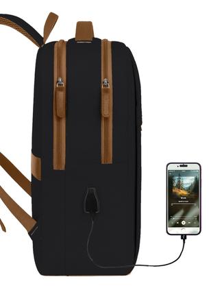 Imagem de Mochila Grande Feminina Notebook Executiva Viagem Bagagem Saida USB