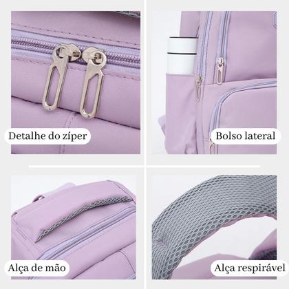 Imagem de Mochila Grande Feminina Resistente Passeio Costa Moderna Lançamento