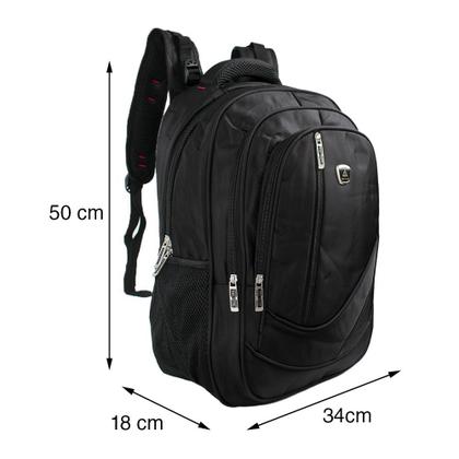 Imagem de Mochila Grande p/ Notebook Bolsa Multifuncional Resistente