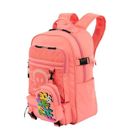 Imagem de Mochila Grande Paul Frank Casual Coral 2 Compartimentos