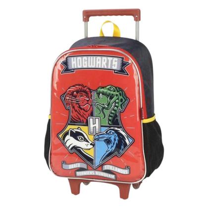 Imagem de Mochila Grande Rodinha Escolar Infantil Harry Potter Hogwarts