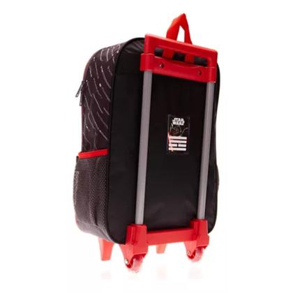 Imagem de Mochila Grande Rodinha Escolar Infantil Star Wars Vermelho