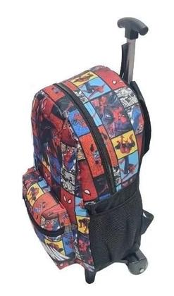 Imagem de Mochila Homem Aranha Rodinhas Bolsa Infantil escolar juvenil masculina
