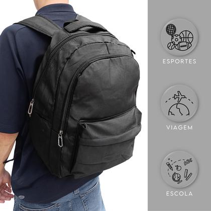 Imagem de Mochila Impermeável 3 em 1 + Estojo escolar + Shoulder Bag Bolsa Transversal Faculdade Escola Trabalho Kit