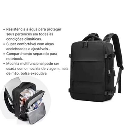 Imagem de Mochila Impermeável Expansível Notebook Usb Reforçada Trilha