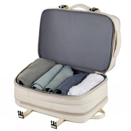 Imagem de Mochila Impermeável Expansível Notebook Viagem Executiva Escolar Reforçada Grande Capacidade com Porta USB Unissex