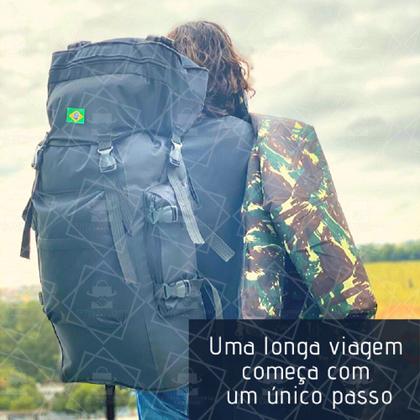 Imagem de Mochila Impermeavel Trilha Camping Viagem Mega Reforcada