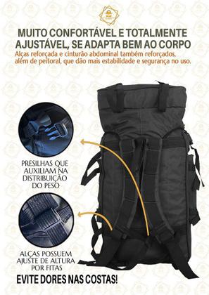 Imagem de Mochila Impermeavel Trilha Camping Viagem Mega Reforcada