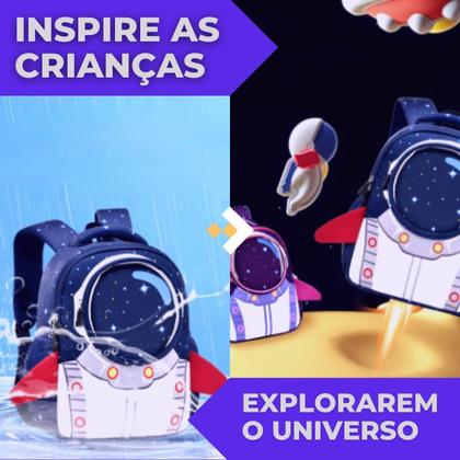 Imagem de Mochila Infantil Bebe Creche Escolar Animado Astronauta