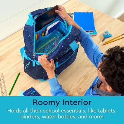 Imagem de Mochila Infantil Bentgo Confetti Leve (35,56 cm) - Azul Abismo