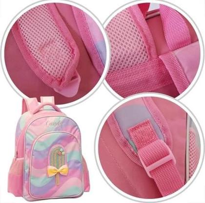 Imagem de Mochila Infantil Colorida de Costas Menina Candy Sorvete Yepp 