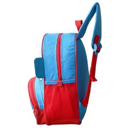 Imagem de Mochila Infantil Com Alças Costa Carros Kombi Polícia Menino Bebê Hotelzinho Creche Maternal