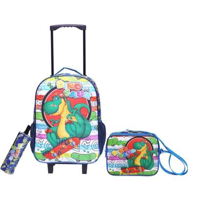 Imagem de Mochila Infantil com Rodinha Dinossauro KIT C/3PCS (S)