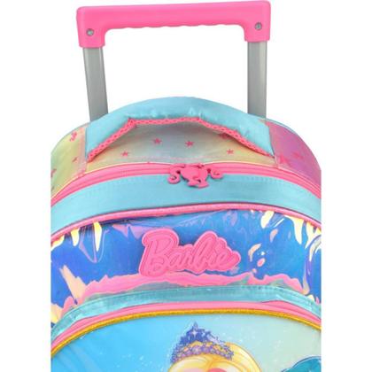 Imagem de Mochila Infantil com Rodinhas Barbie Grande Vermelha